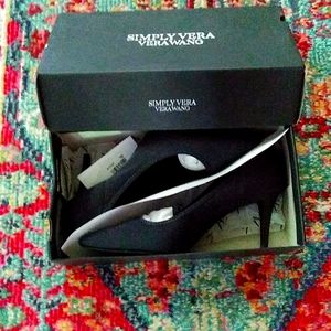 Vera Wang Simply Vera, Navy Blue Heels, Size 10